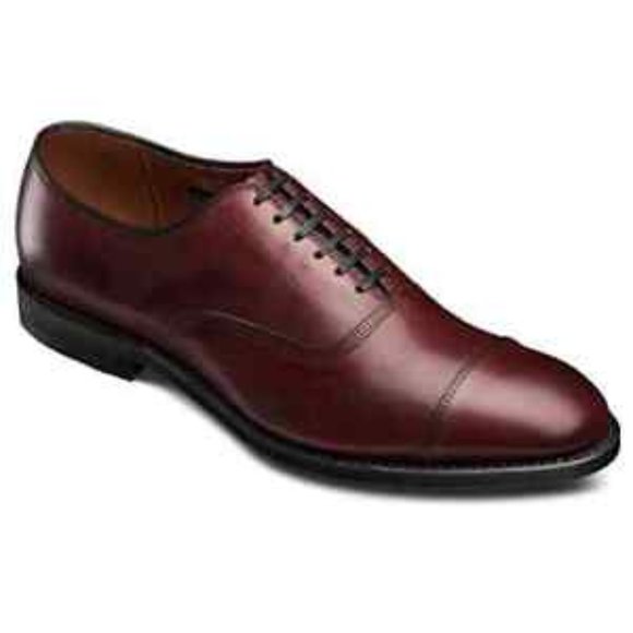 New! Allen Edmonds Park Avenue Cap-toe Oxford Dress Shoe Brown 7.5 D 5609 DD300